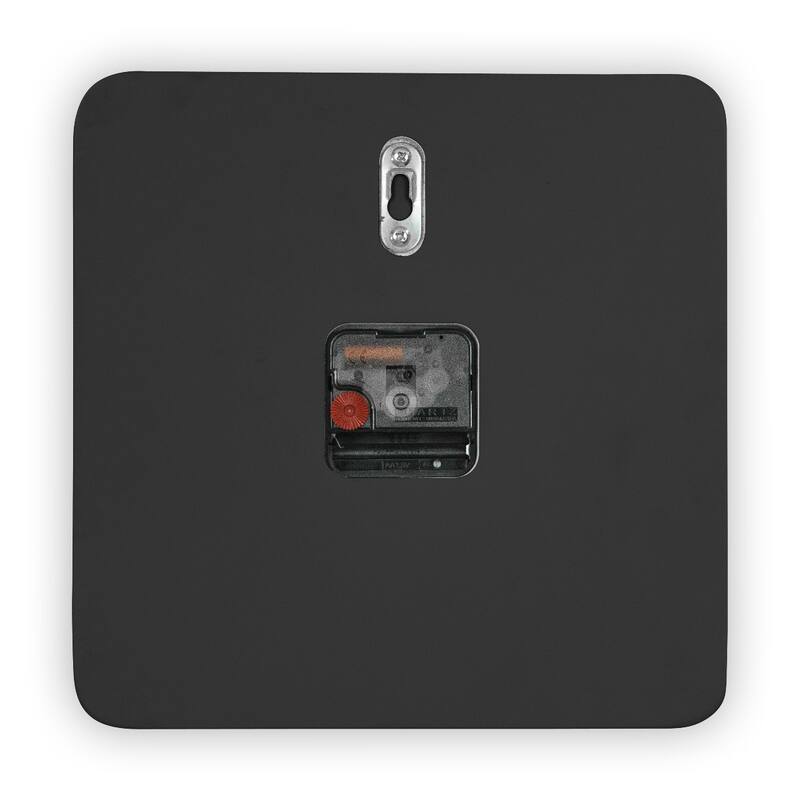 Manchester Minimalist Square Silent Modern Wall Clock in MDF with Silent Non-Ticking Design and Aluminum Hands for Home Office