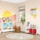 preview thumbnail 3 of 7, RiverRidge Kids Catch-All 35in Toy Organizer with Cubby Storage, Toy Storage Bins and Bookshelf - White