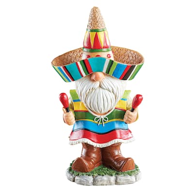 Hand-Painted Colorful Mariachi Festive Gnome - NO SIZE