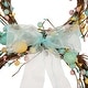 preview thumbnail 38 of 36, Glitzhome Easter Bunny Shaped Wreath with Eggs Satin Ribbon Bow Basket