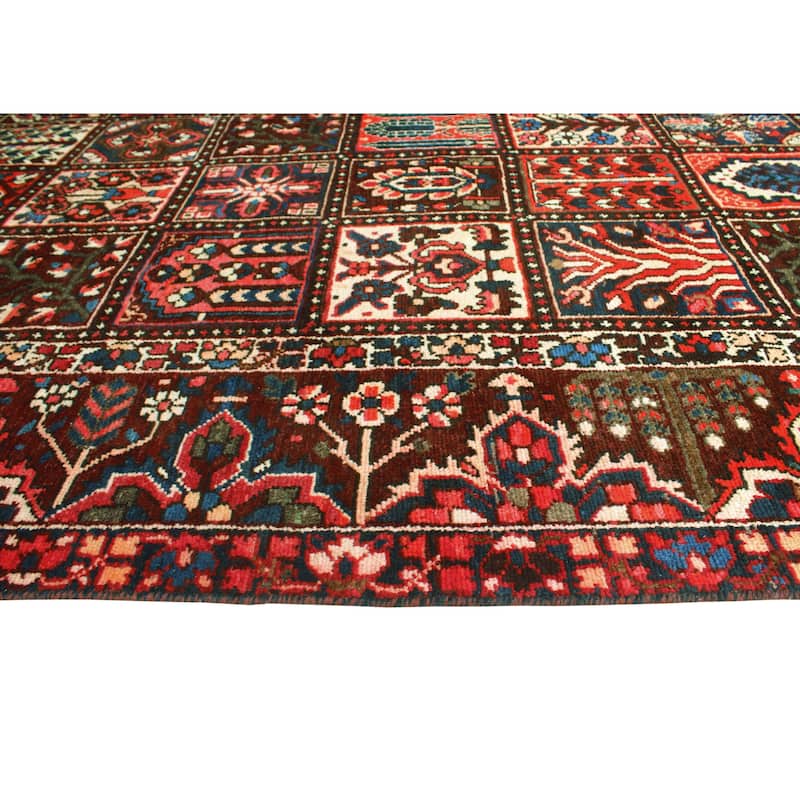 Vintage Distressed Misael Eggplant/Navy Rug - 9'1" x 11'2"