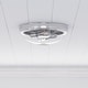 preview thumbnail 28 of 33, Prominence Home Madalyn, Flushmount Light Fixture Brushed Nickel Seeded Glass
