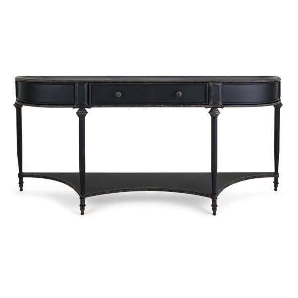 Shop 7 Black Finished Edwardian Style Metal Console Table With