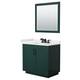 Option Green, Black Trim, White Quartz Top