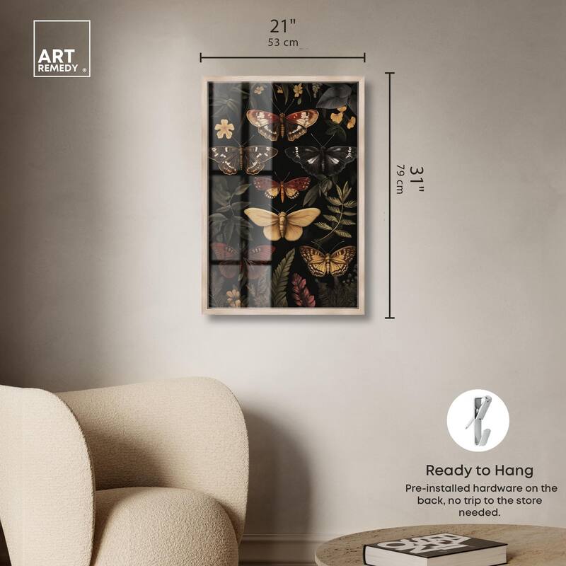 Winged Visitors III Shadowbox by Art Remedy