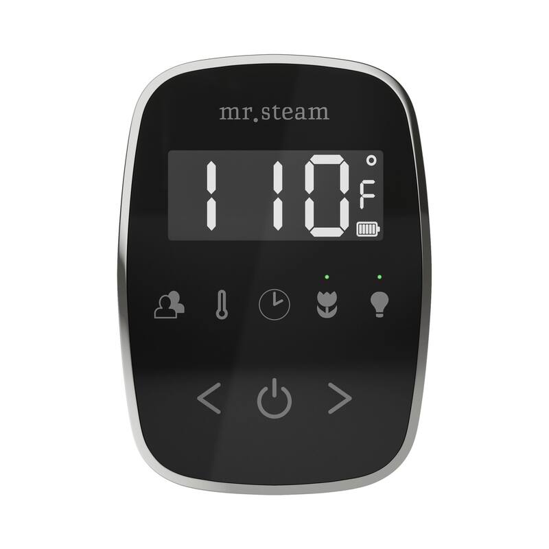 Mr Steam TF Tempoflex Steam Shower Control and Steamhead - Black / Brilliant Black