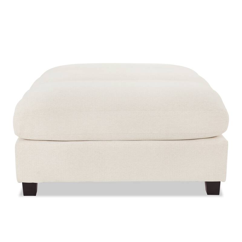 38.6" Plush Chenille Ottoman, Upholstered Cloud Ottoman, Modular Sectional Couches For Living Room, Compressed Memory Foam
