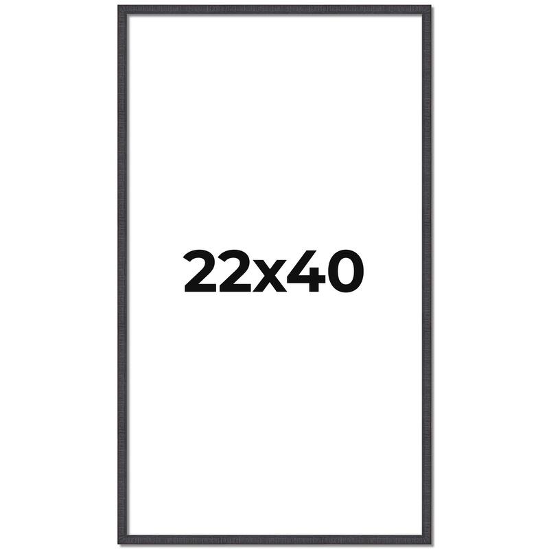 22x40 Frame Brown Solid Wood Picture Frame - Complete Modern Photo