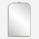 preview thumbnail 1 of 5, Arch Vanity Wall Mirror - 33" - Brass Plated Finish