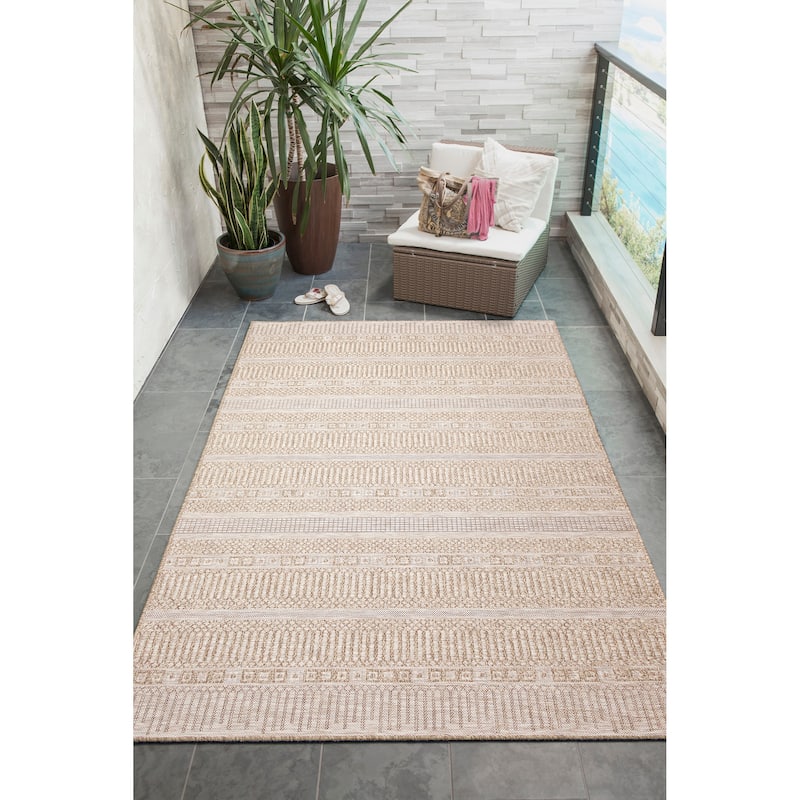 Liora Manne Orly Stripe Indoor/Outdoor Rug