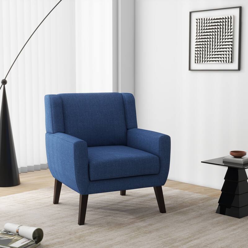 Upholstered Armchair with Wide Back Accent Chair