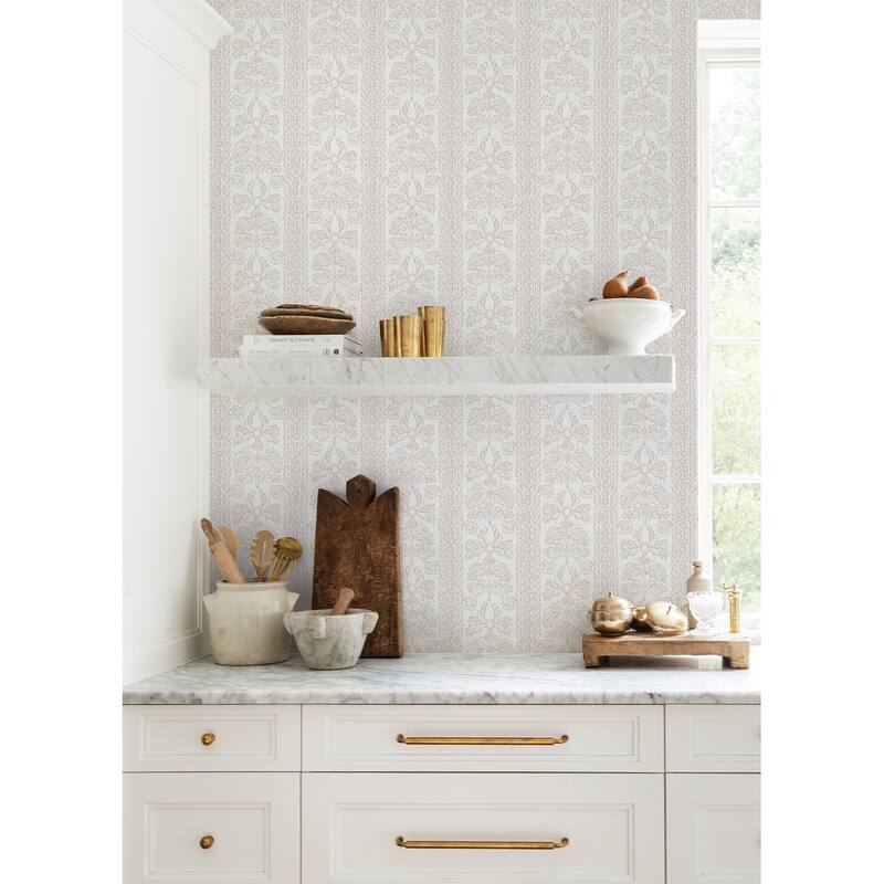 NuWallpaper Nabela Noor Home Zareen Cashmere Peel and Stick Wallpaper