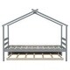 preview thumbnail 17 of 49, Roof styled wooden bed with trundle