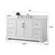 preview thumbnail 7 of 29, Vanity Art 60" Single Sink Bathroom Vanity with Top & Backsplash
