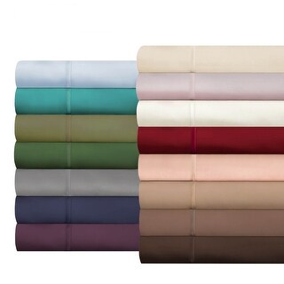 Miranda Haus Solid Deep Pocket 400-Thread Count Egyptian Cotton Sheets