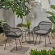 preview thumbnail 8 of 10, Orlando Faux Rattan Chairs (Set of 2) by Christopher Knight Home