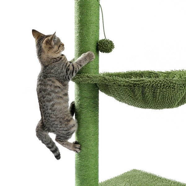 Cactus Cat Tree Cat Scratching Post with Hammock Play Tower Bed Bath Beyond 37933640
