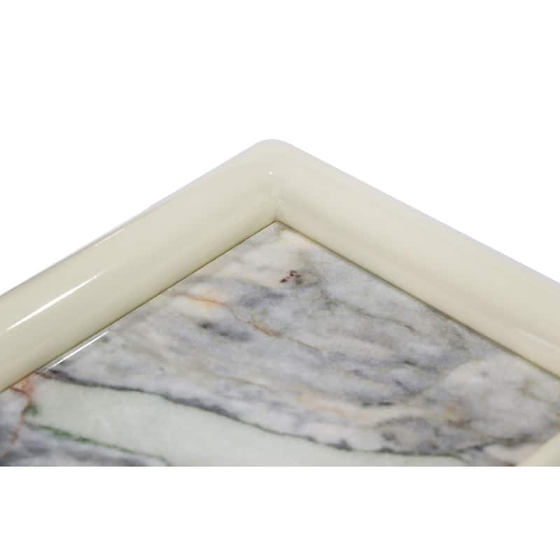 Gattis Home High Glossy Marble End Table