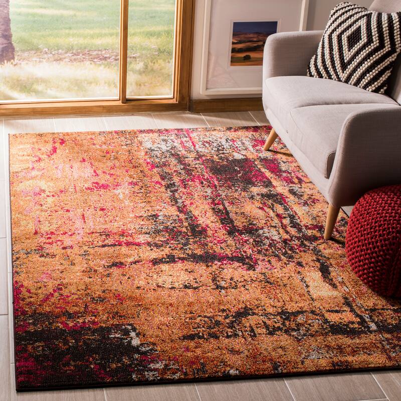 SAFAVIEH Monaco Ursola Distressed Boho Rug - 3' x 5' - Multi