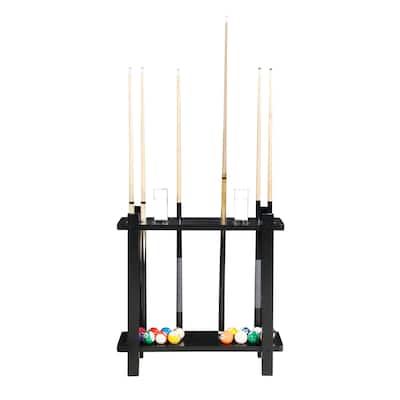 Hathaway Classic 28-in Floor Billiard Cue Rack - Black
