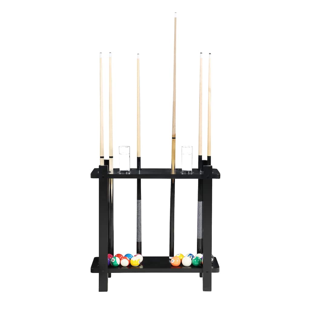 Hathaway Classic 28-in Floor Billiard Cue Rack - Black