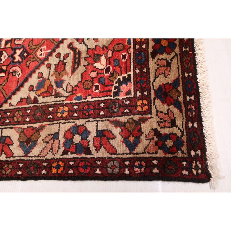 ECARPETGALLERY Hand-knotted Andelz Red Wool Rug - 3'5 x 9'10