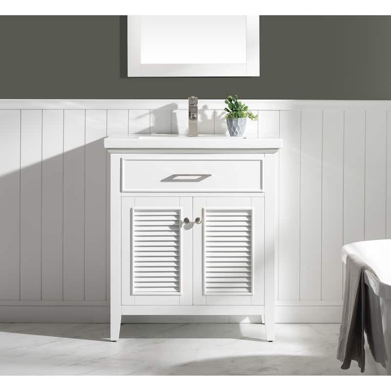 Cameron 30" Single Sink Vanity in White