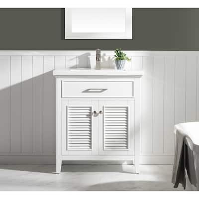Cameron 30" Single Sink Vanity in White