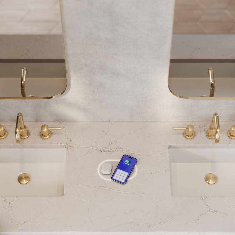 James Martin Vanities 040-S72-FP-SNK Brookfield 72" Engineered Stone - Victorian Silver