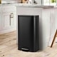 preview thumbnail 36 of 48, Fingerprint-Proof Commercial Trash Can, Stainless Steel, Soft-Close Lid, Foot Pedal, Indoor Recycling,for Kitchen/Office 30L - Black