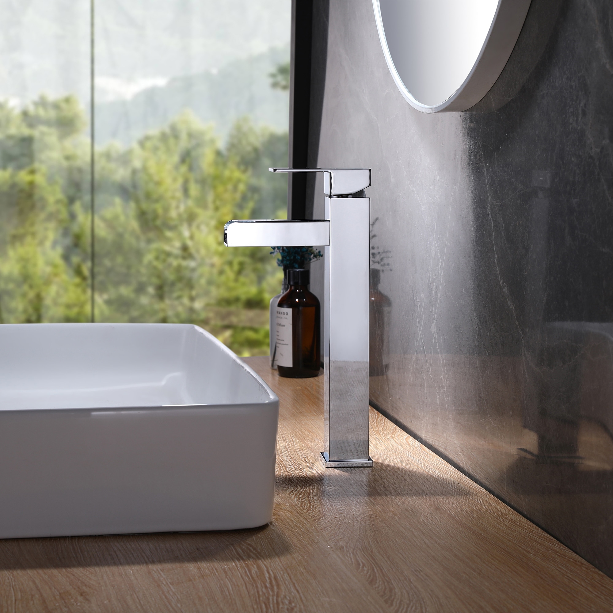 Rbrohant Single Handle Single Hole Bathroom Sink Faucet