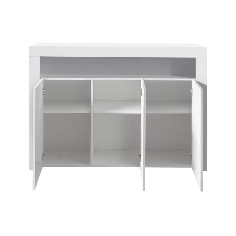 LED sideboard with multi-colour LED lights