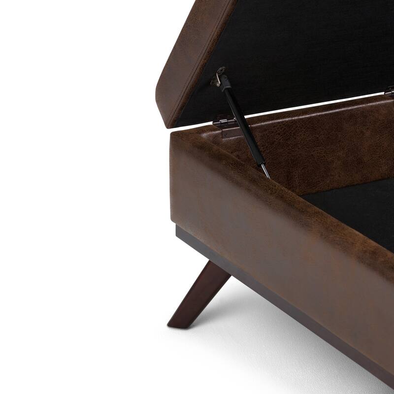 Square Coffee Table Storage Ottoman