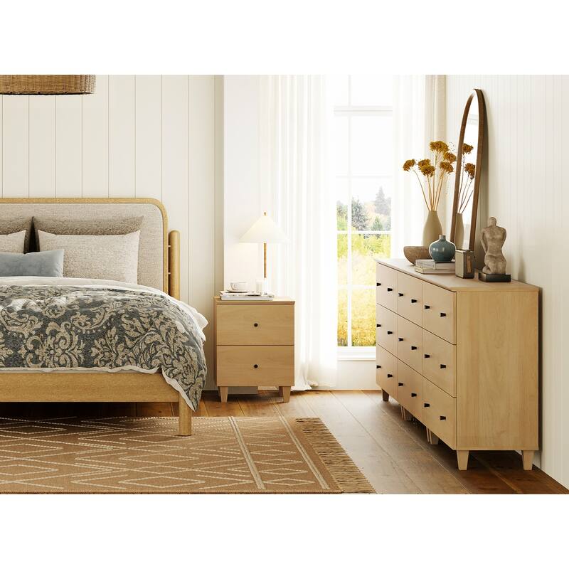 9-Drawer Dresser and Nightstand Set for Bedroom, 106.2" Wide