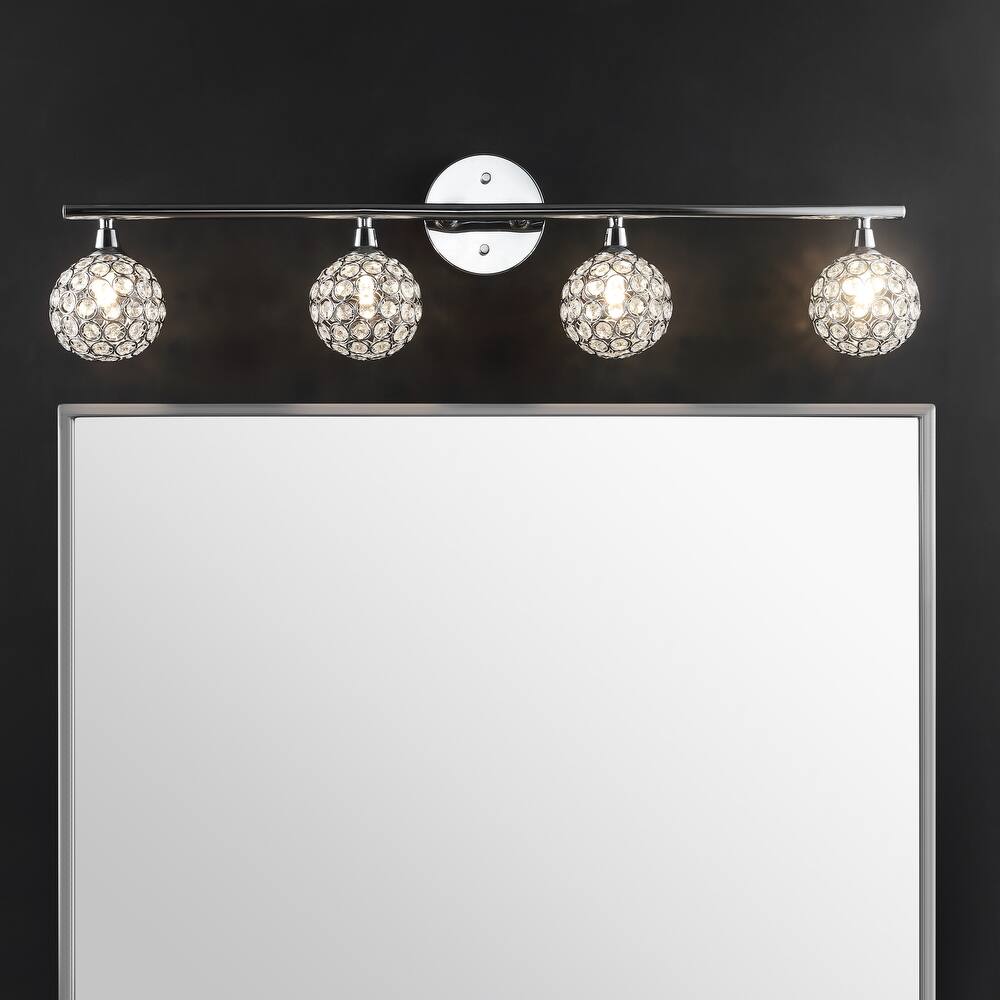 Beverly Iron/Glass Contemporary Glam LED Vanity Light, by JONATHAN Y
