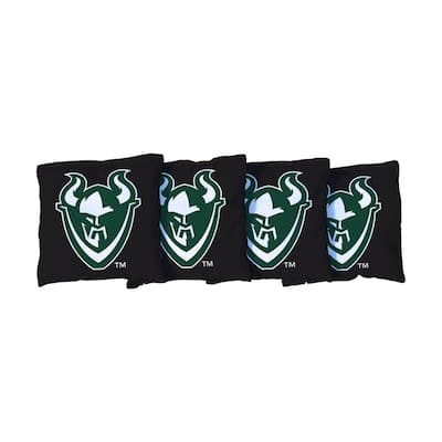 Portland State University Vikings Black Cornhole Bags