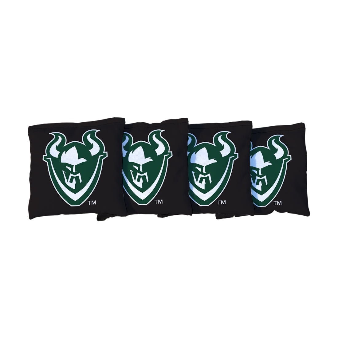 Portland State University Vikings Black Cornhole Bags