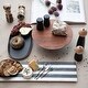 preview thumbnail 5 of 10, Acacia Wood Serving Tray with Metal Base