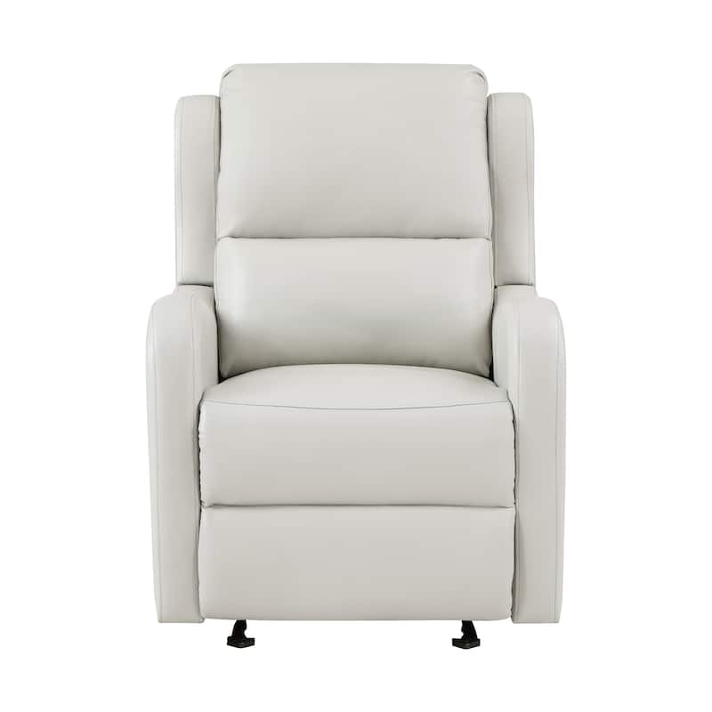 Linden Faux Leather Glider Manual Reclining Chair
