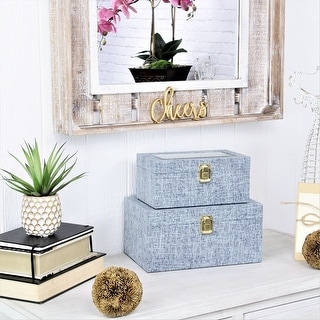 Canter Isle Linen Decorative Box Set