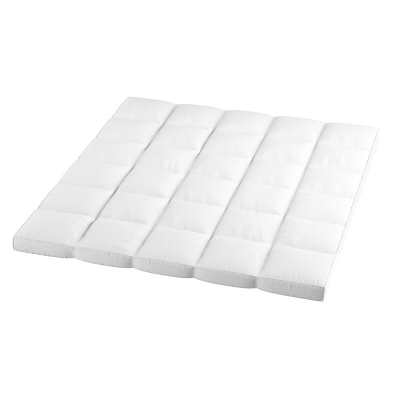 Down Mattress Topper - Duck and Goose Feather Bed with Cotton Cover by Windsor Home