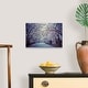 preview thumbnail 24 of 28, Great Big Canvas "Cherry blossoms in Central Park's in New York City." Muted Blue Black Wrapped Canvas Print Wall Artwork