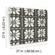 preview thumbnail 6 of 5, York Wallcoverings Mimosa Fleur Carbon Black Wallpaper