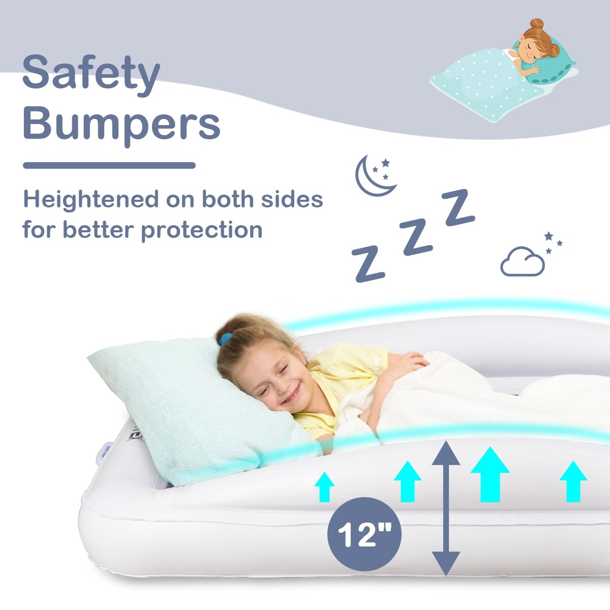 crib size blow up mattress