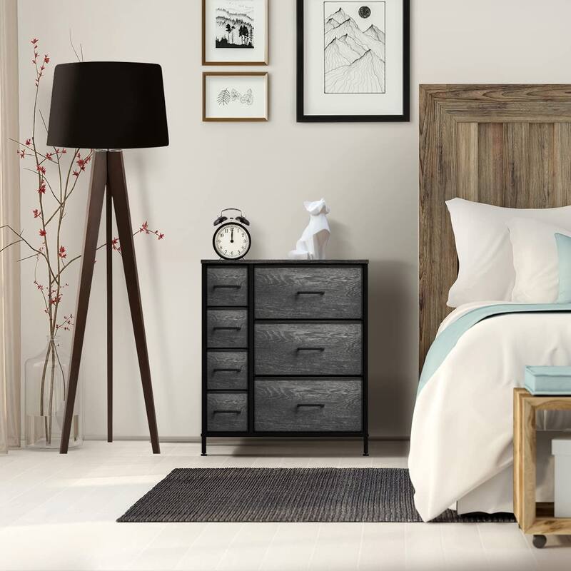 Dresser w/ 7 Drawers - Furniture Storage Tower Unit for Home, Bedroom