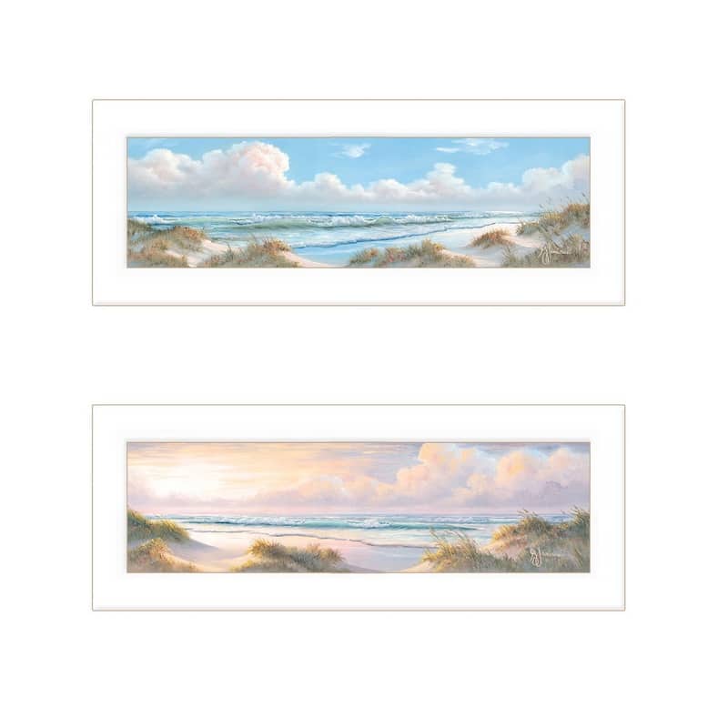 TrendyDecor4U The Seascape Collection Framed Print Wall Art by Georgia Janisse - Ocean Colors