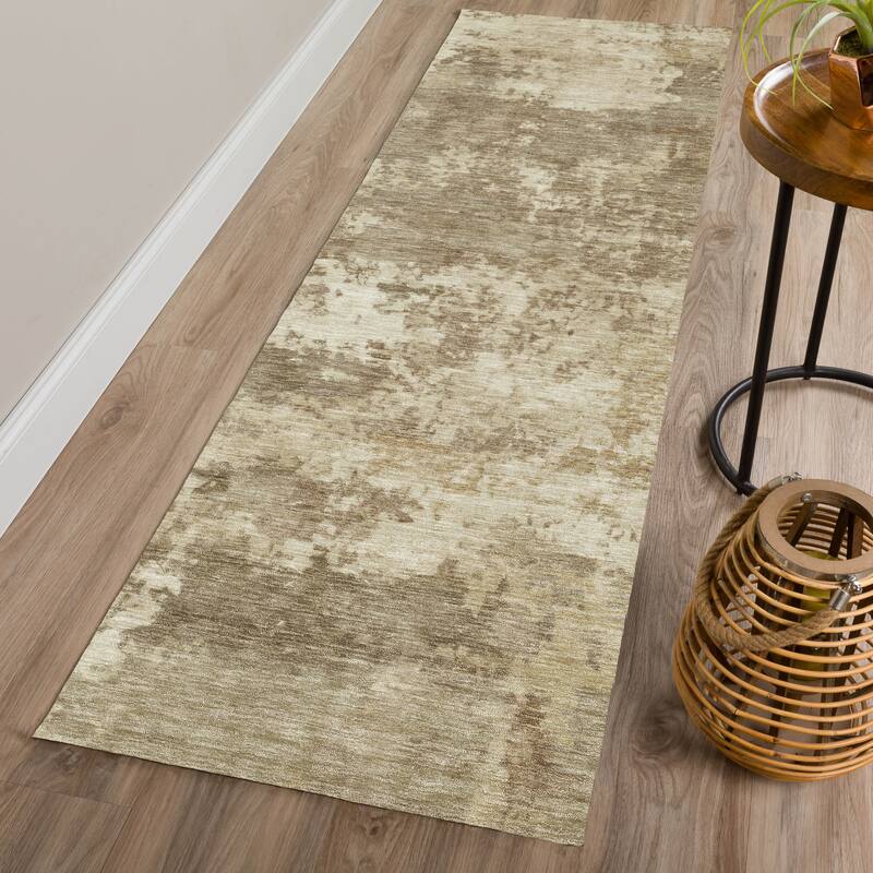 Machine Washable Indoor/ Outdoor Modern Jenna Chantille Rug