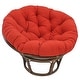 preview thumbnail 8 of 8, 48-inch Solid Twill Papasan Cushion (Cushion Only) Red