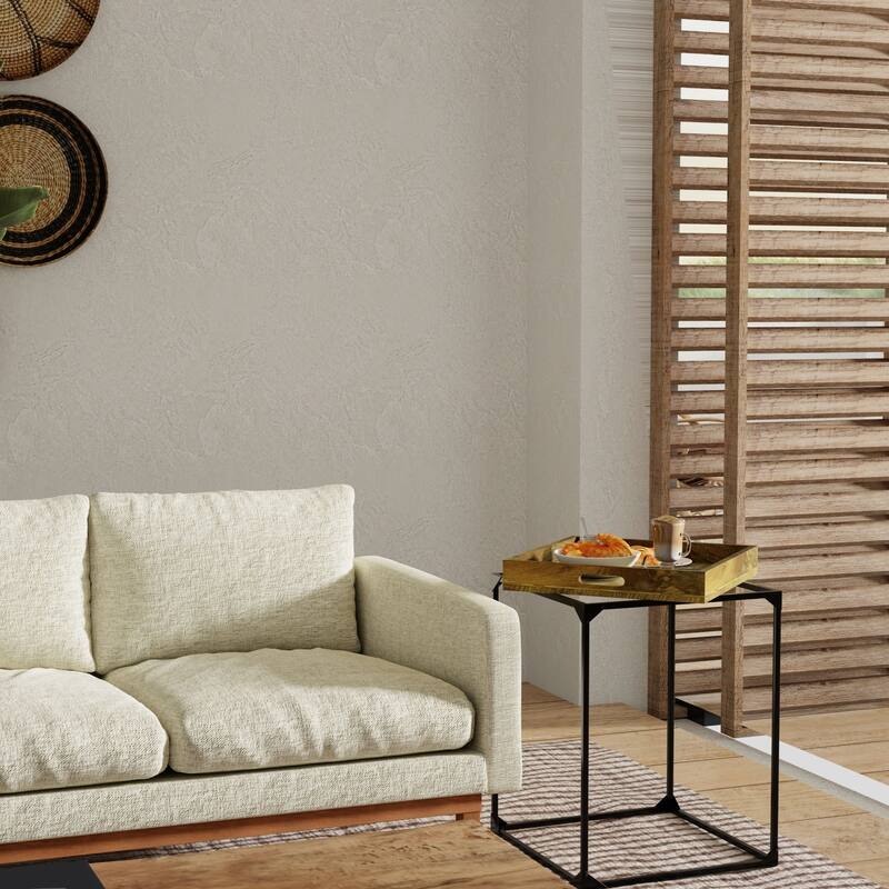 Metal Rectangular Tray Table - 28.5" - Black and Brown