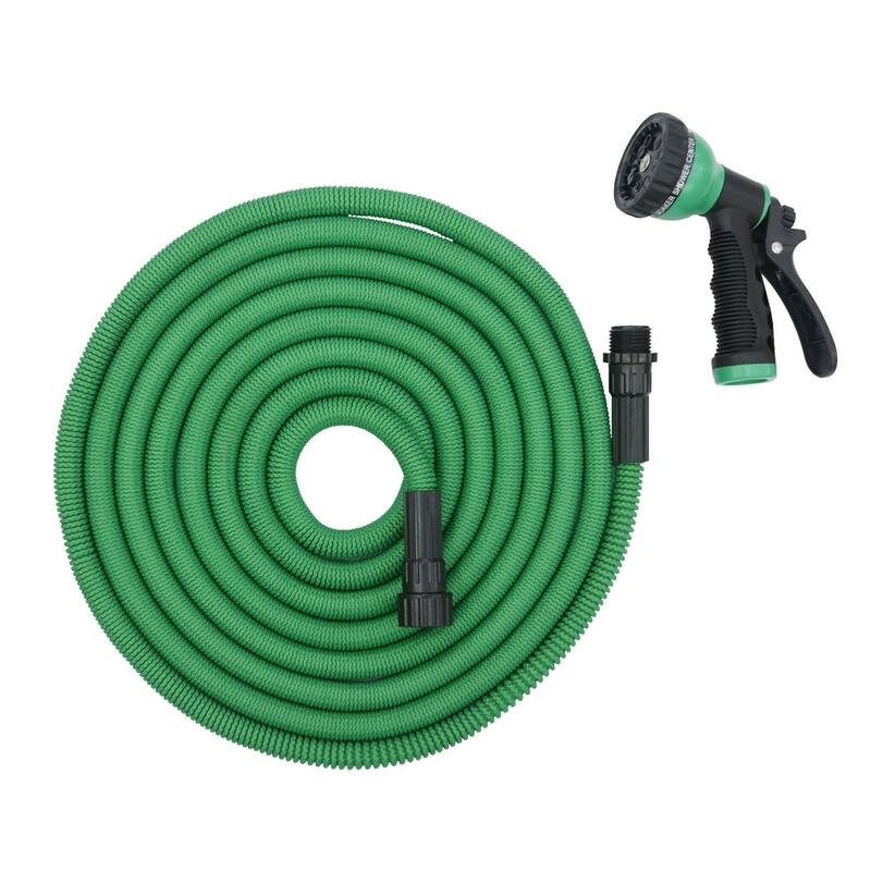 iLiving 50/75/100 Feet Patented Expandable Garden Hose - Heavy Duty, Extra Strong Connectors, with 9 Spray Nozzle